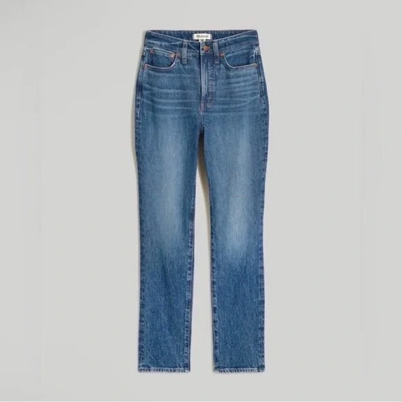 MADEWELL CURVY PERFECT VINTAGE JEAN DECATUR BLUE WASH | SIZE 31 PETITE - Picture 2 of 8